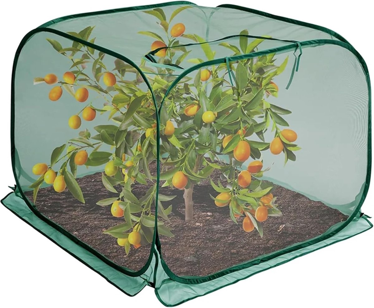 Opvouwbare Tuinkas - Kweekkas Beschermhoes - Planten Beschermen - Duurzaam Materiaal - 90 x 90 x 80 cm - Transparant