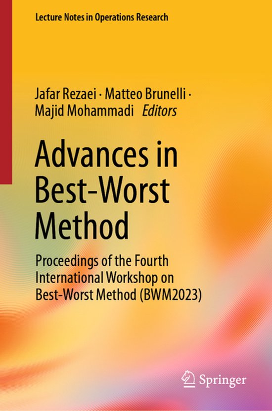 Lecture Notes in Operations Research- Advances in Best-Worst ... - cover