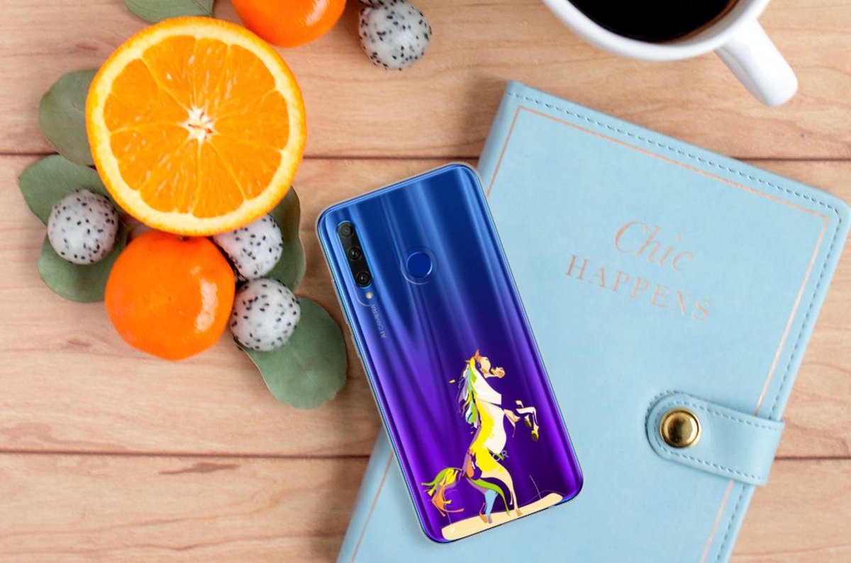 Honor 20 Lite Telefoonhoesje met Naam Horse Color