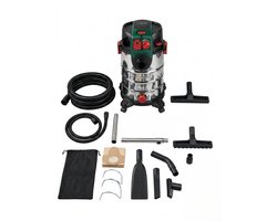 PARKSIDE® Nat-/droogzuiger 1.500 W - Industriële Stofzuiger - Alleszuiger- Krachtige Professionele Stofzuiger - 260 Airwatt - Inhoud: 30 l - Ook ideaal voor directe stofopname - Overloopbeveiliging door automatische stop - Werkradius tot 9 m