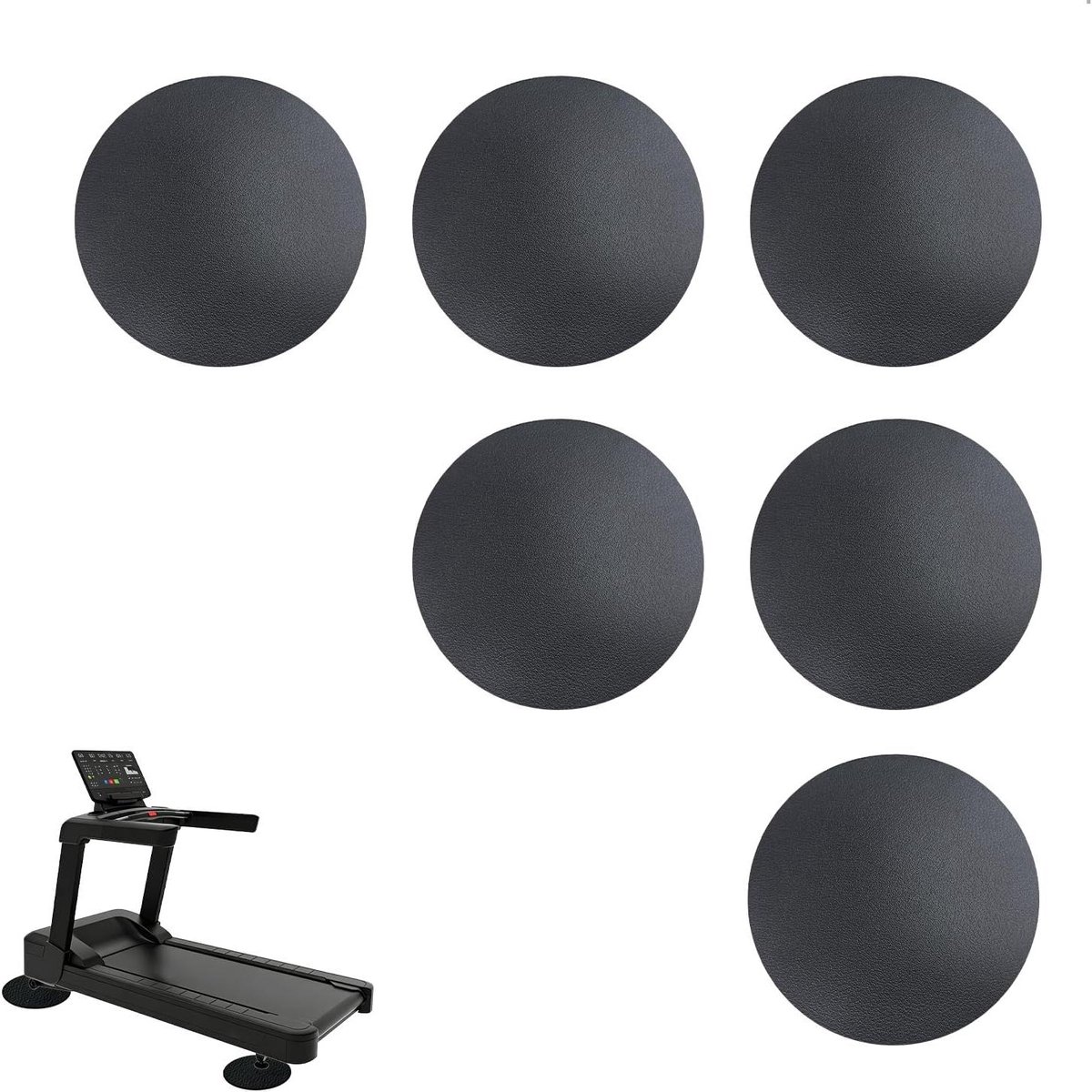 Beschermmatten Fitnessapparaten - Vloerbeschermers Yogamat - Apparaten Stabiliseren - Antislip en Geluidsdempend - 10x10x0.6 cm - Zwart