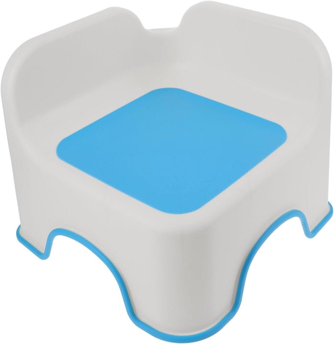 Kinder Krukje - Opstapje Kinderen - Veelzijdig Gebruik - Antislip Voetjes - 31 x 31 x 24.5 cm - Hemelsblauw