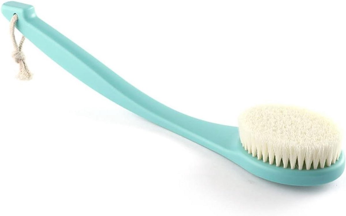 Bad Body Brush - Rugborstel Douche - Huid Reinigen - Lange Handgreep - 39cm - Blauw