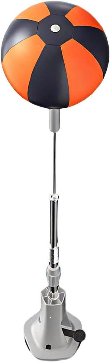 Boksbal Staand - Kickboks Trainer - Reflex Training - Hoogte Verstelbaar - 155-175 cm - Zwart