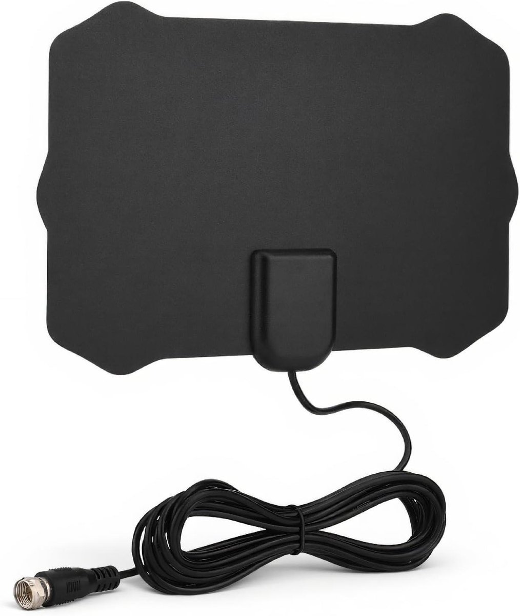 HDTV Antenne - Digitale TV Antenne - TV Kijken - 50 Mijl Bereik - 13ft Kabel - Wit