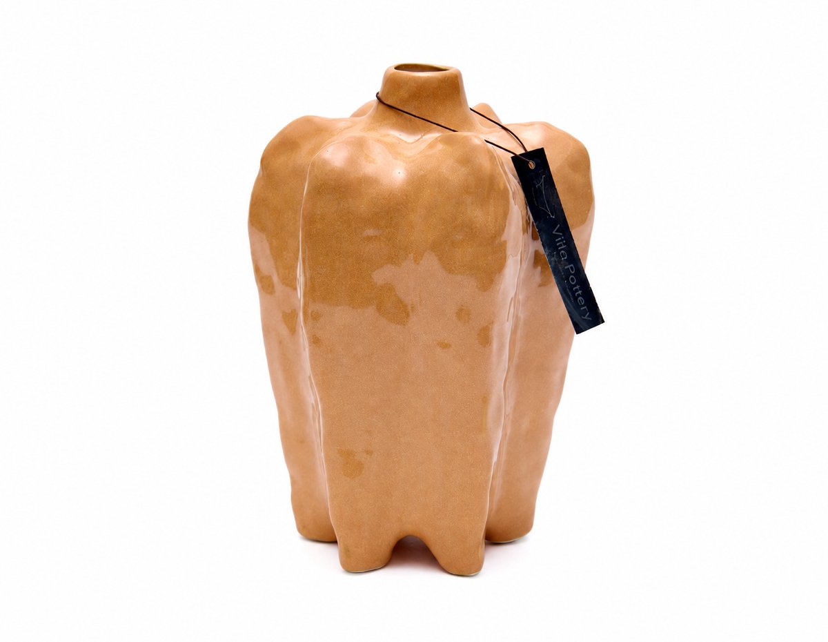 Villa Pottery Vaas - Villa Pottery - Woondecoratie - Keramiek - Decoratie - Berber - Summer 4 Orange Oranje
