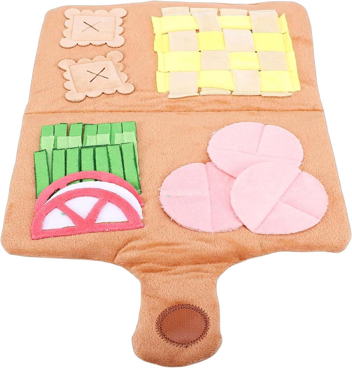 Hondensnuffelmat - Voedselpuzzelspel Hond - Mentale Stimulatie - Langzaam Voeden - 24 x 17 x 2 cm - Grijs