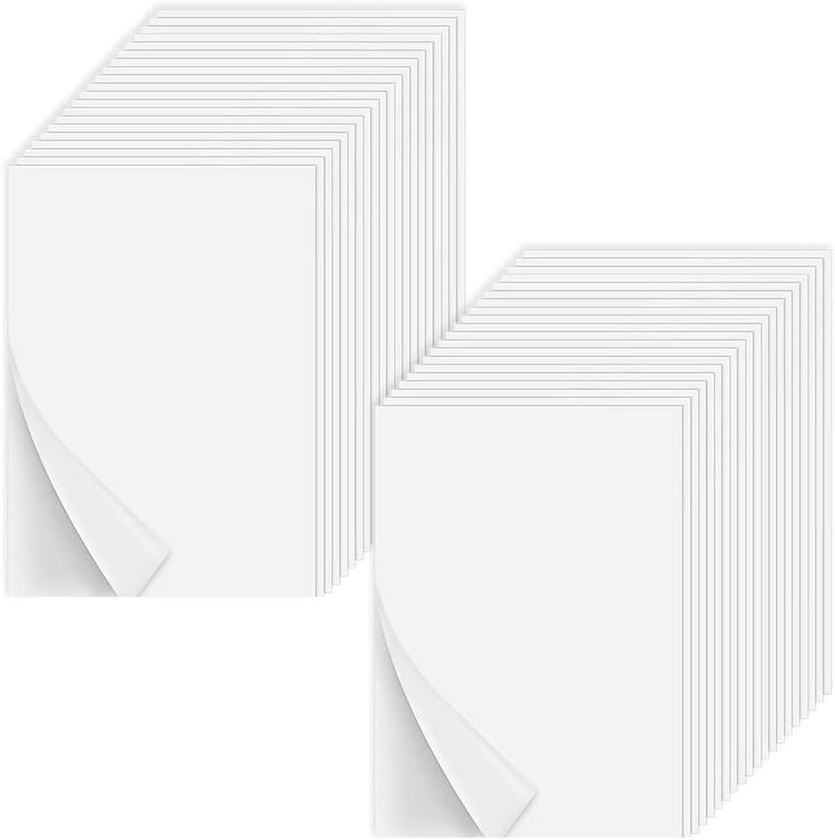 Strijkbare Vellen - Textiellijm - Stoffen Verbinding - Dubbelzijdig - 40 Stuks - Wit