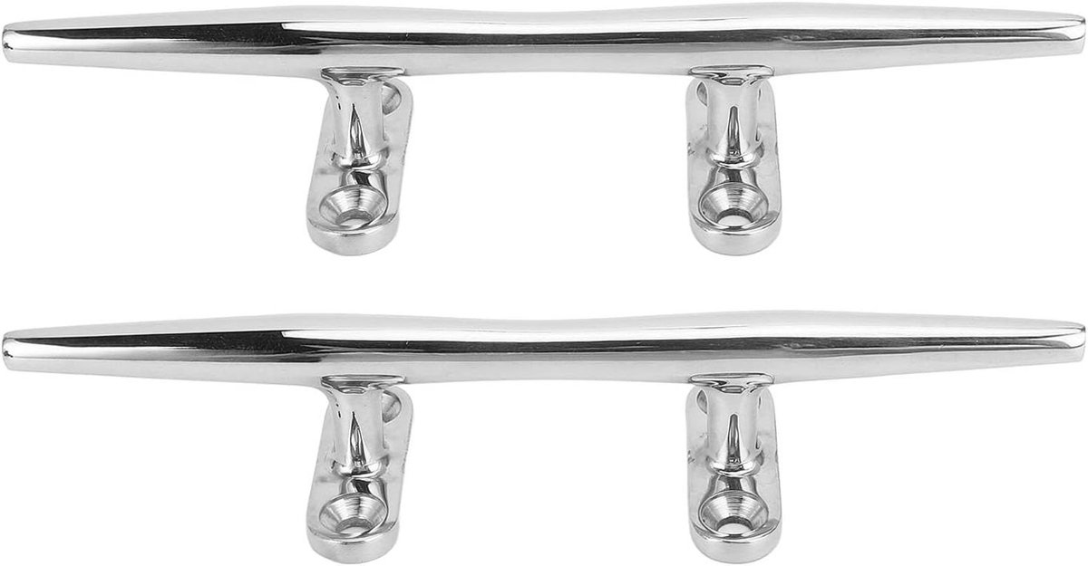 Scheepsklamp - Open basis - Boot vastleggen - 316 roestvrij staal - 20 cm - Zilverkleurig
