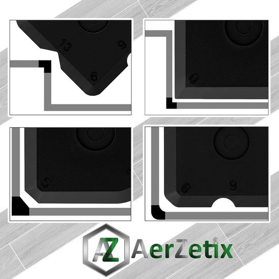 Afwerkspatels Siliconen - Kit gereedschap - Nette voegen maken - 5 Spatels 2 Geleiders - Verschillende vormen - Zwart — afbeelding 4