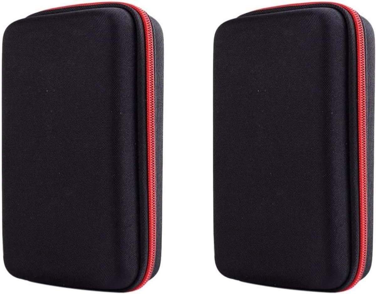 Scheermesjes Etui - Scheerapparaat Tas - Veilig Opbergen - Dubbele Rits - 186 cm - Zwart