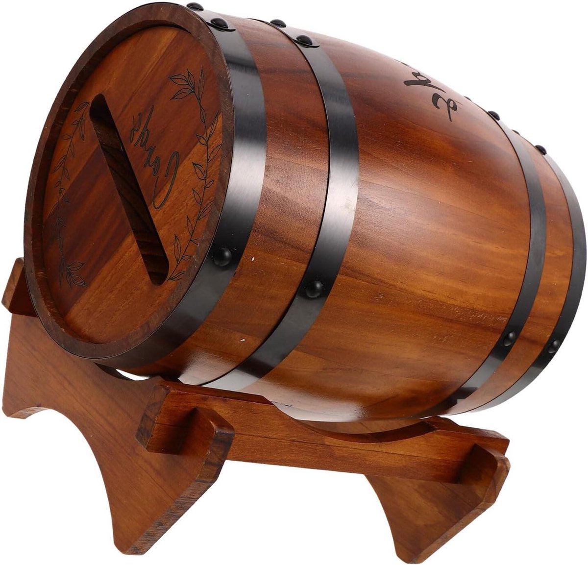 Houten Kaartendoos - Rustieke Envelophouder - Feestelijke Evenementen - Handgemaakt Uniek Design - 27 x 22 x 22 cm - Lichtbruin
