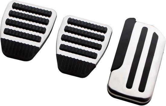Pedaalhoezen Auto - Voetpedaal Covers - Verbeterde Grip - Antislip Oppervlak - 2 stuks - Zilver — afbeelding 4