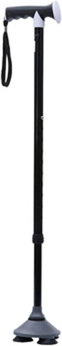 Wandelstok - Loopstok - Ondersteuning Lopen - Ingebouwd LED Licht - 72-94cm Verstelbaar - Zwart