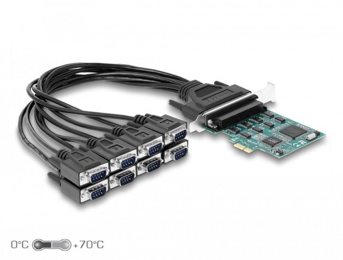 PCI Express-kaart tot 8 x serieel RS-232