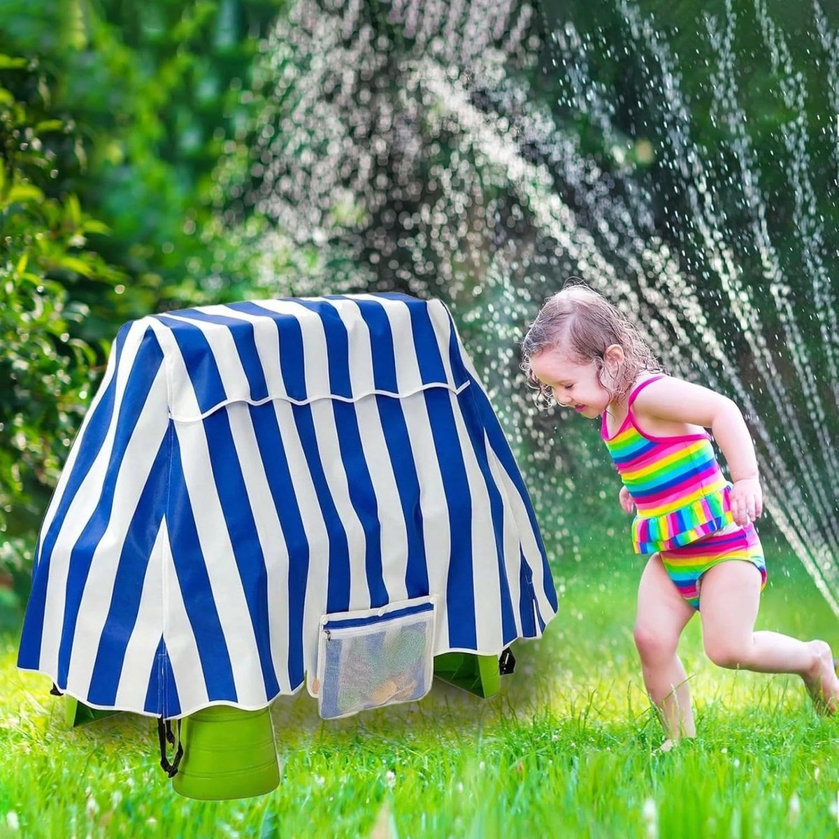 Watertafelhoes Kinderen - Buitentafel Beschermhoes - Speelgoed Beschermen - Waterdicht Stofvrij - 94x56x65 cm - Donkerblauw