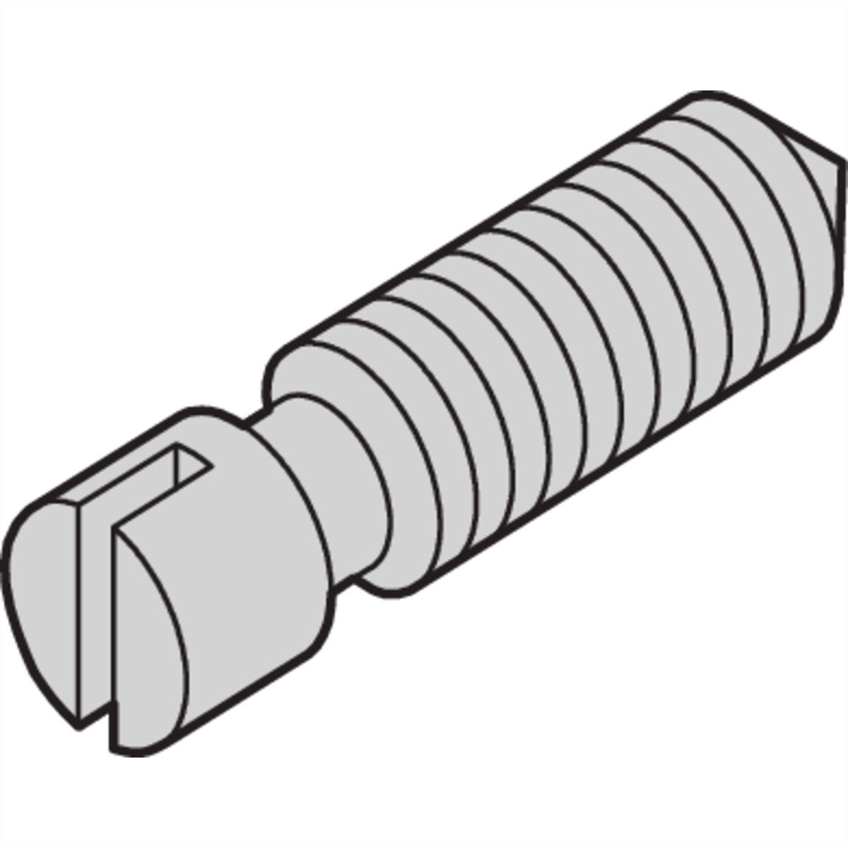 SCHROFF Stelschroef, staal vernikkeld, M3.0 x 8