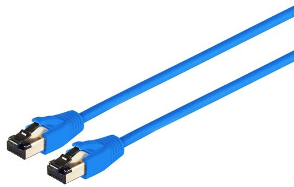 Patchkabel cat 8.1 F/FTP PIMF LSZH blau 2,0m