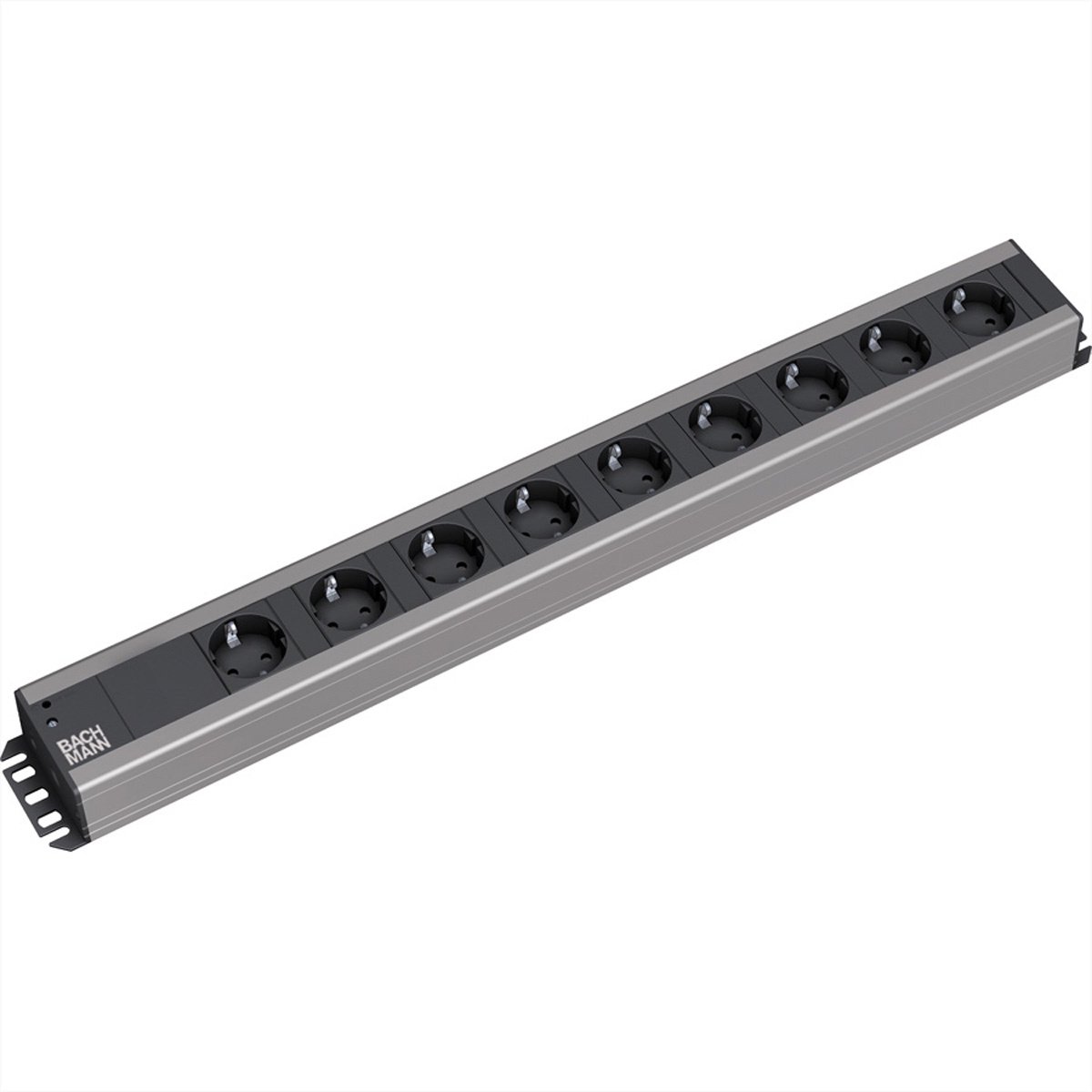BACHMANN stekkerdoos 9x geaard contact, 2 m