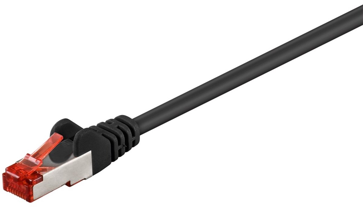 CAT6 sFTP kabel 7.5 meter zwart