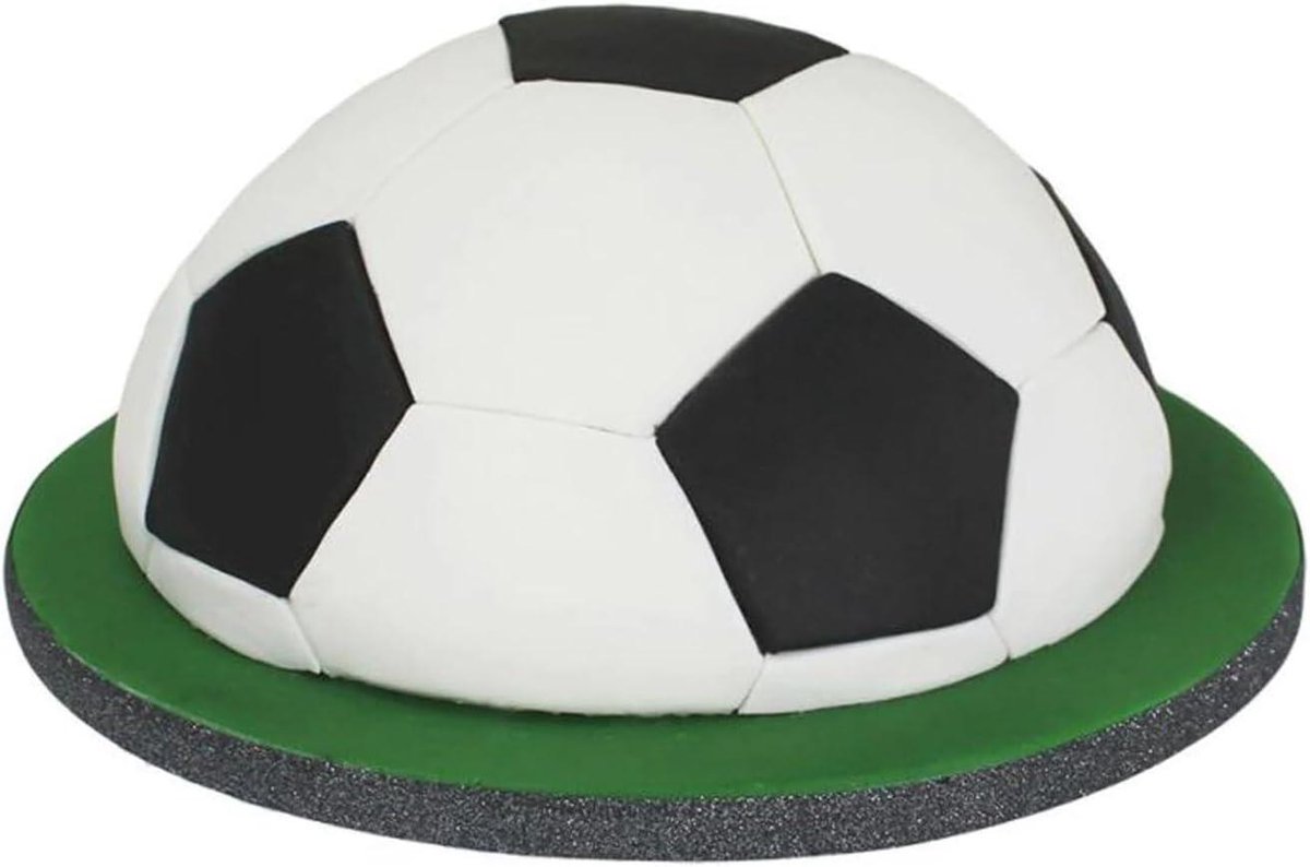 Halve Bol Bakvorm - Voetbalvorm Taart - Taarten Bakken - Ovenbestendig Aluminium - 16 cm Diameter - Groen