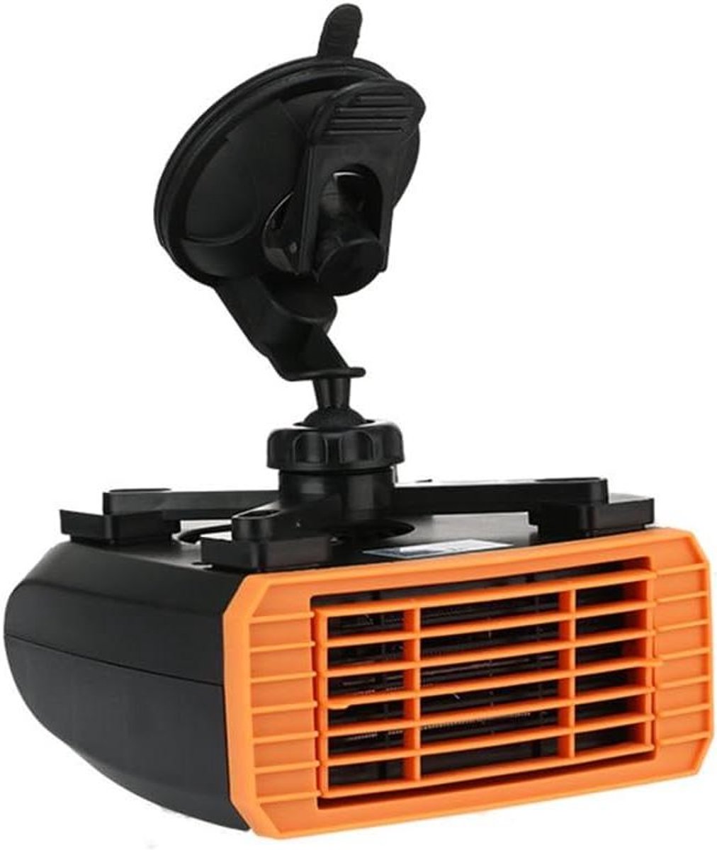 Auto Ontdooier - Verwarming Ventilator - Rijzicht Verbeteren - 360 Graden Draaibaar - 12 Volt - Blauw