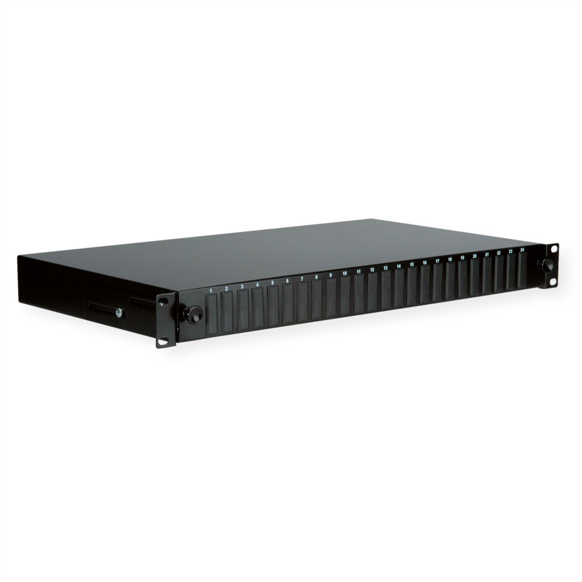 Value VALUE 19-Spleißbox leer 1 HE, 24x SC DX / LC 4-fach, ausziehbar Glasvezel-splitterbox LC Niet ingericht
