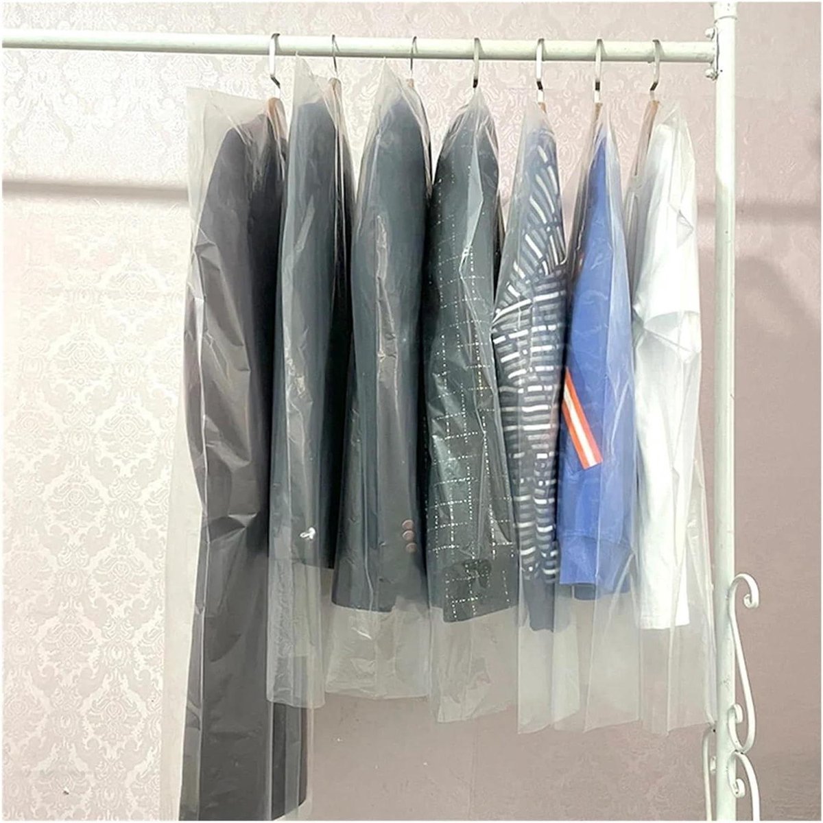 Kleding Hoezen - Beschermhoezen Garderobe - Kleding Opbergen - Stof en Vocht Vrij - 10 Stuks - Transparant