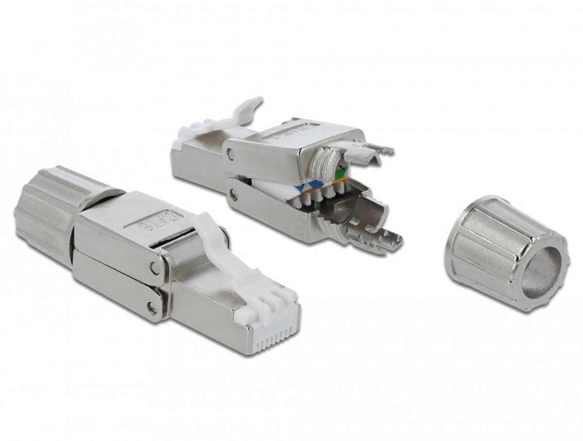 CAT6 RJ45 connector STP gereedschaploos