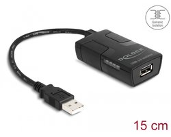 Delock Isolator USB 2.0 Type-A male to female with 5 kV Isolation for data lines