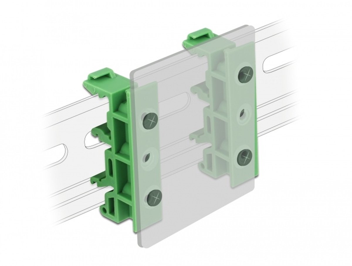 DIN -railclip voor PCB 4 stuks