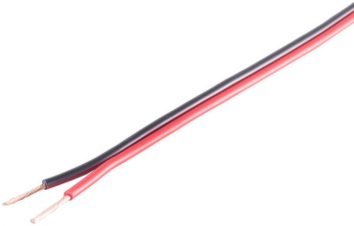 LS-Kabel 4mm² 56x0,30 CCA rot/schwarz 50m