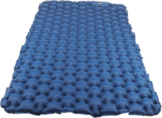 Slaapmat - Slaapmat Zelfopblazend - Luchtbedden - Opblaasbaar Luchtmatras Voor Buiten - Opvouwbare - Duurzaam Matras - Ultralicht - Waterdicht En Antislip - Voor Kamperen, Wandelen, Reizen (Marineblauw) van Merkloos — afbeelding 3