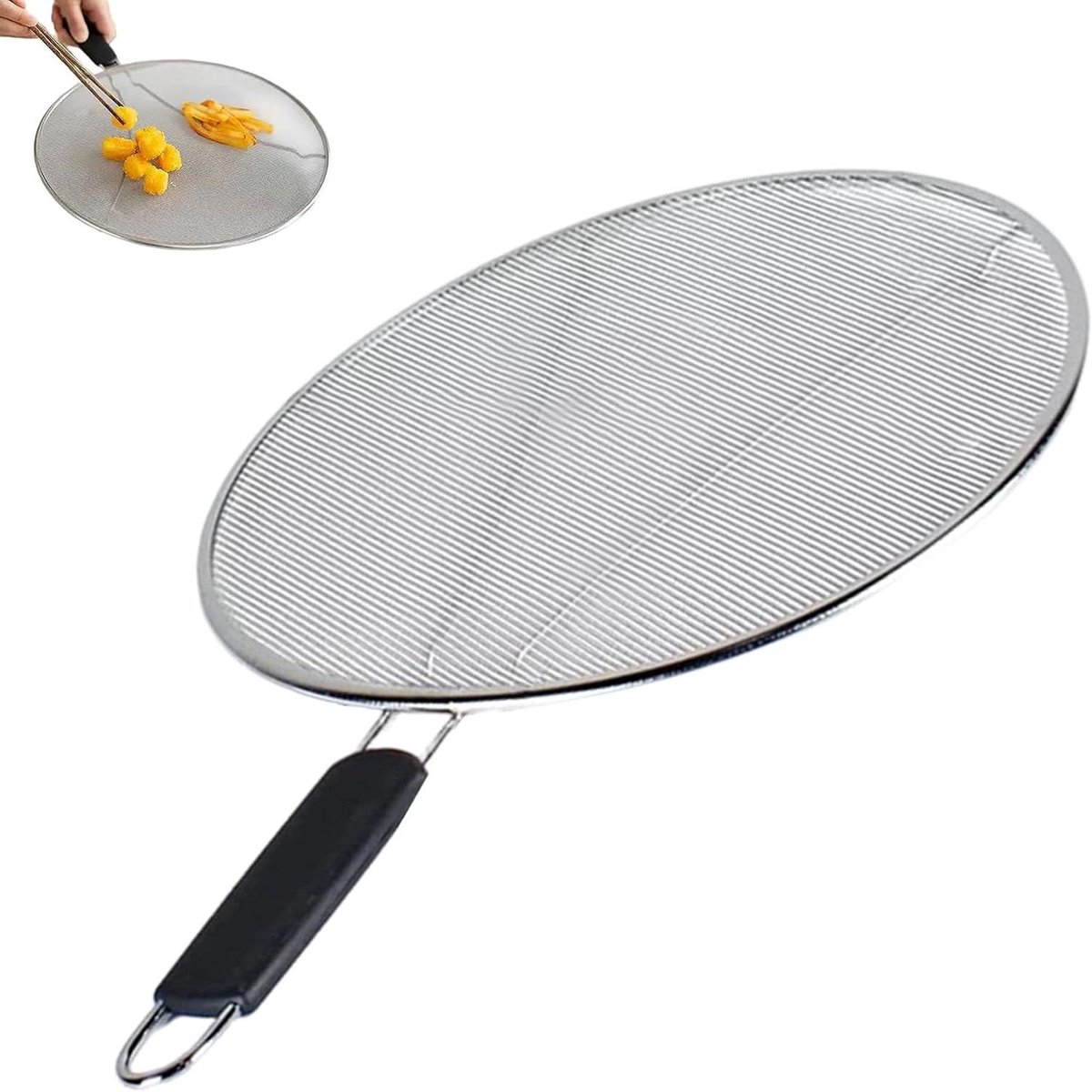 Olie spatbescherming - Vetfilter deksel - Schoon koken - Fijn gaas ontwerp - 44 cm - Meerkleurig