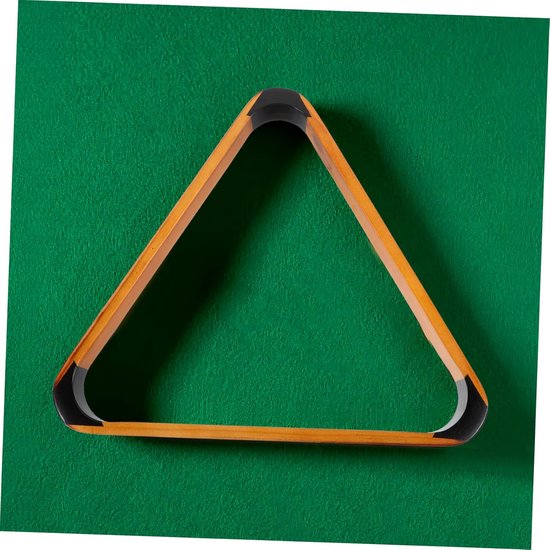 Biljartballenhouder - Driehoek rek - Biljart Spelen - Stevig houten frame - 33x29x3 cm - Bruin — afbeelding 5