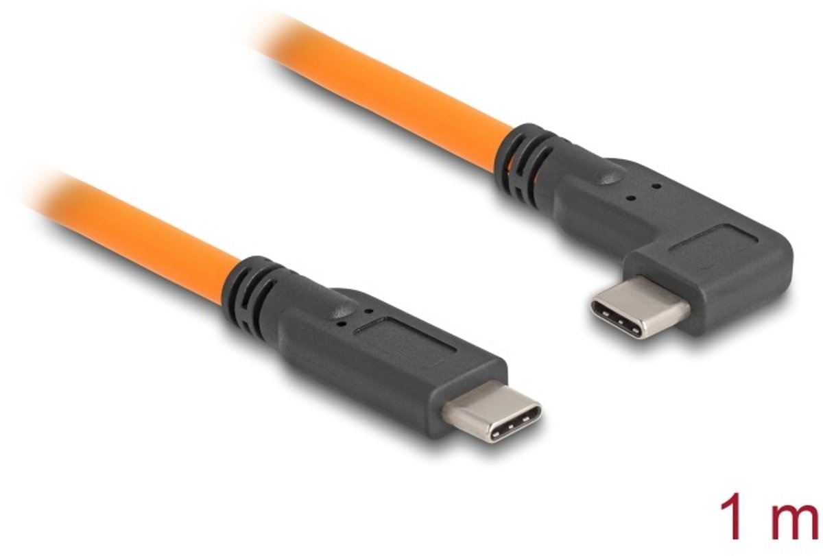 DeLOCK 87961 USB-kabel 1 m USB C Oranje