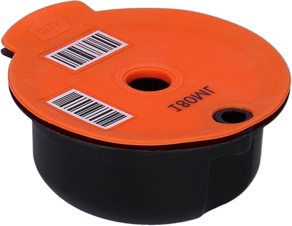 Duurzame Koffiecapsule met Filter voor Thuisgebruik, Geschikt voor Tassimo en Bag Maker (Oranje 180ML) - Perfect voor Koffieliefhebbers