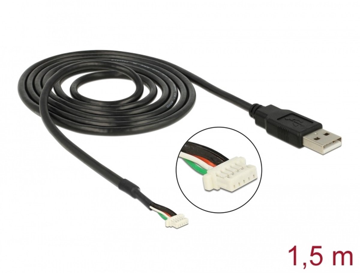 USB 2.0 verbindingskabel voor 5 pin cameramodules V5 V51 1,5 m
