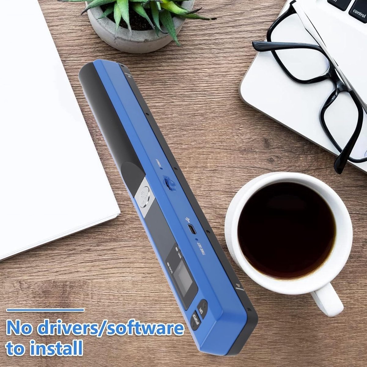 Draagbare Documentenscanner - Mobiele Scanner - Documenten Scannen - Plug-and-Play - A4 Formaat - Zwart thumbnail 2