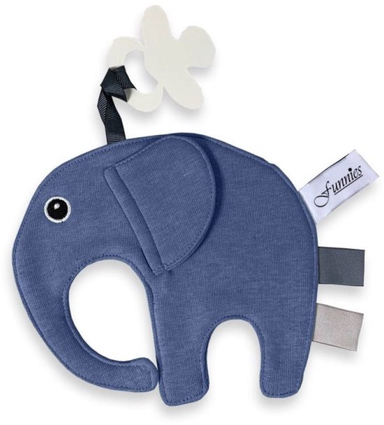 Luxe Kraamcadeau Baby Jongen - Mutsje, Slab en Speendoekje - 100% Katoen - Kraamcadeau Neutraal - blauw - Origineel babyshower cadeau / Kraamcadeau van LUXE. — afbeelding 3