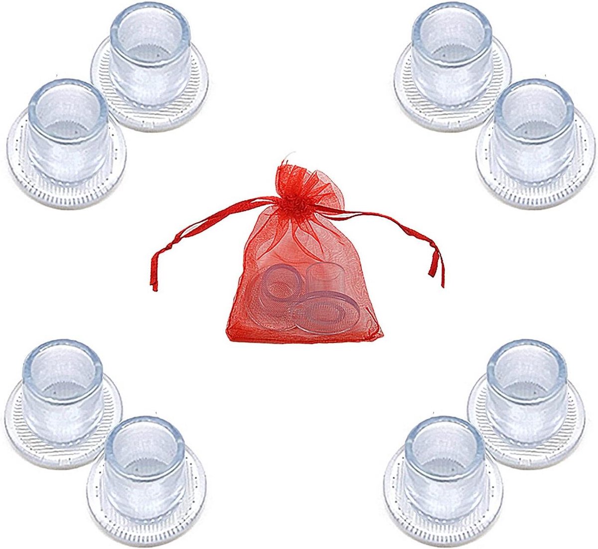 4 Pairs High Heel Guards, Transparent Heel Protectors for Grass Shoes, Non-Slip Heel Stoppers for Grass Wedding Stage Party Office