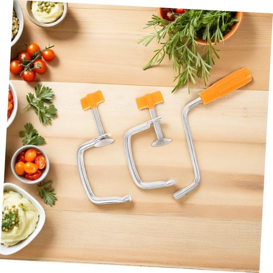 Pastamachine Onderdelen - Handmatige Accessoires - Zelf Pasta Maken - Antislip Tafelklem - Universele Pasvorm - Diverse Kleuren van Pastamachine — afbeelding 4