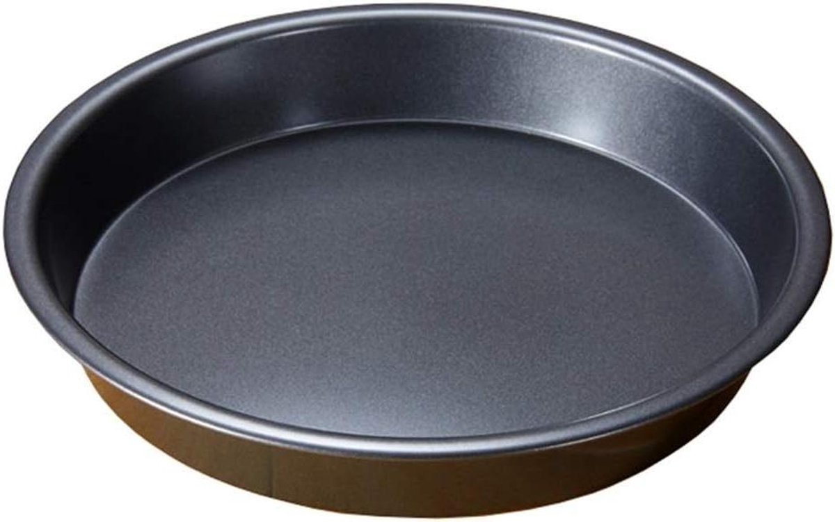 Bakplaat - Taartvorm - Pizza Bakken - Antiaanbaklaag - 25x4cm - Zwart