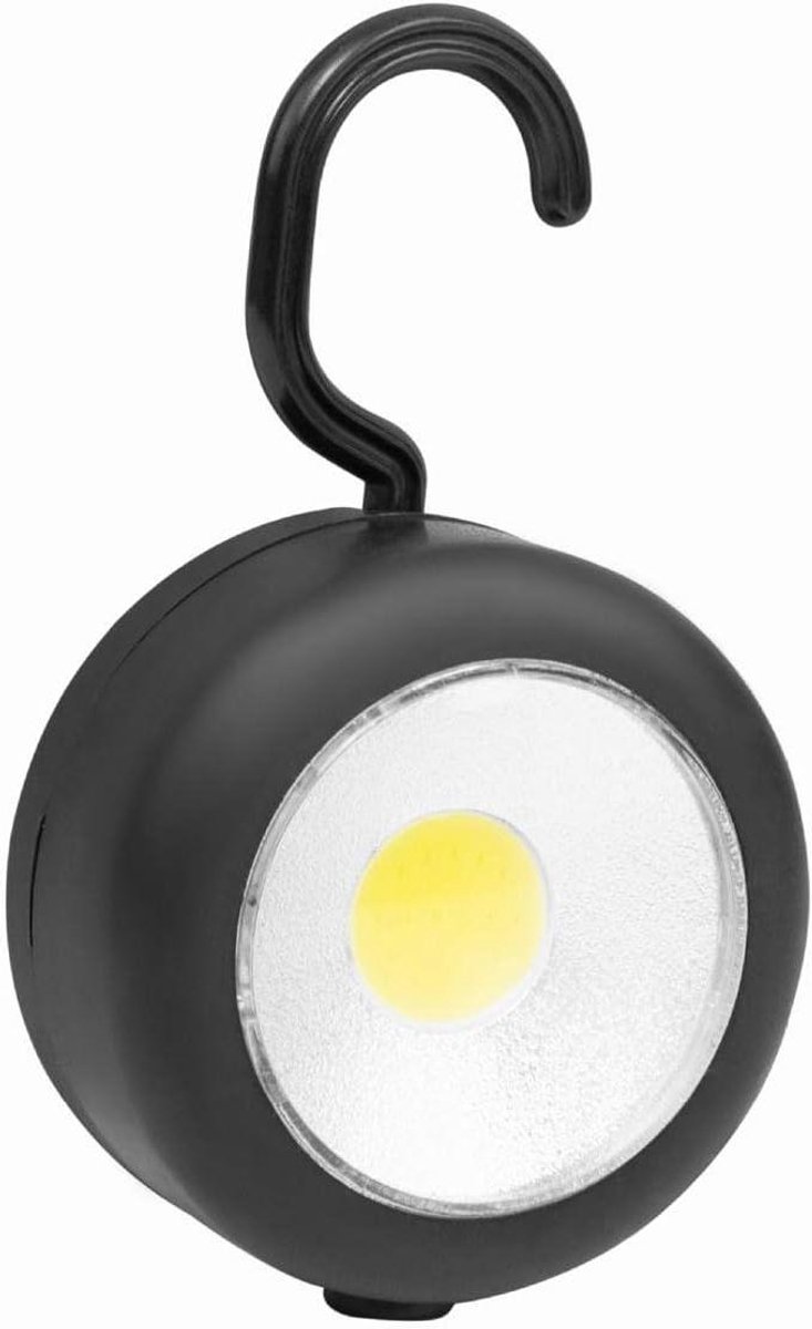Camping Lantaarn - Draagbaar Licht - Outdoor Verlichting - Ingebouwde Magneet - 6 8 cm - Zwart