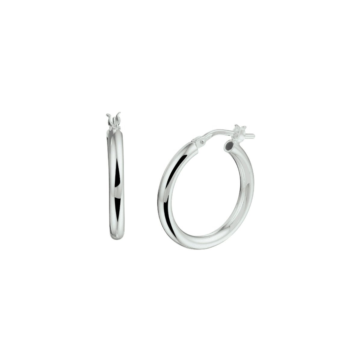 Zilver Oorringen 2,5 MM Ronde Buis 1007195