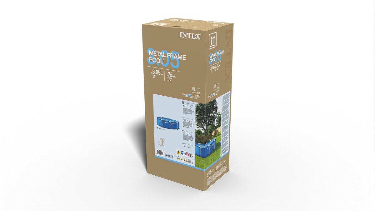 Intex Metal Frame Opzetzwembad Set - Ø 305 cm x 76 cm met filterpomp — afbeelding 4