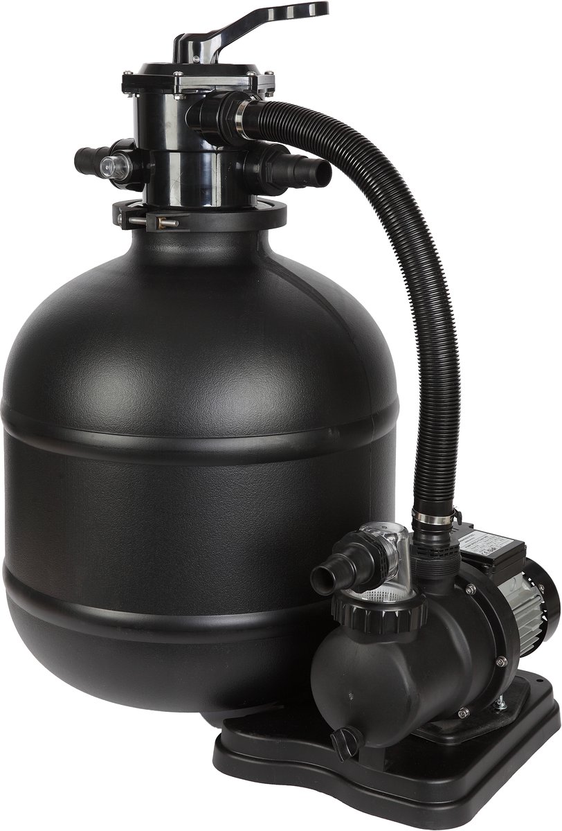 COIL Zandfilterpomp 10000 l/u (550W) – Zwembadpomp tot 42m³ – Zelfaanzuigende pomp - 7-wegklep met manometer – Geschikt voor zand en filterballen – foto 6