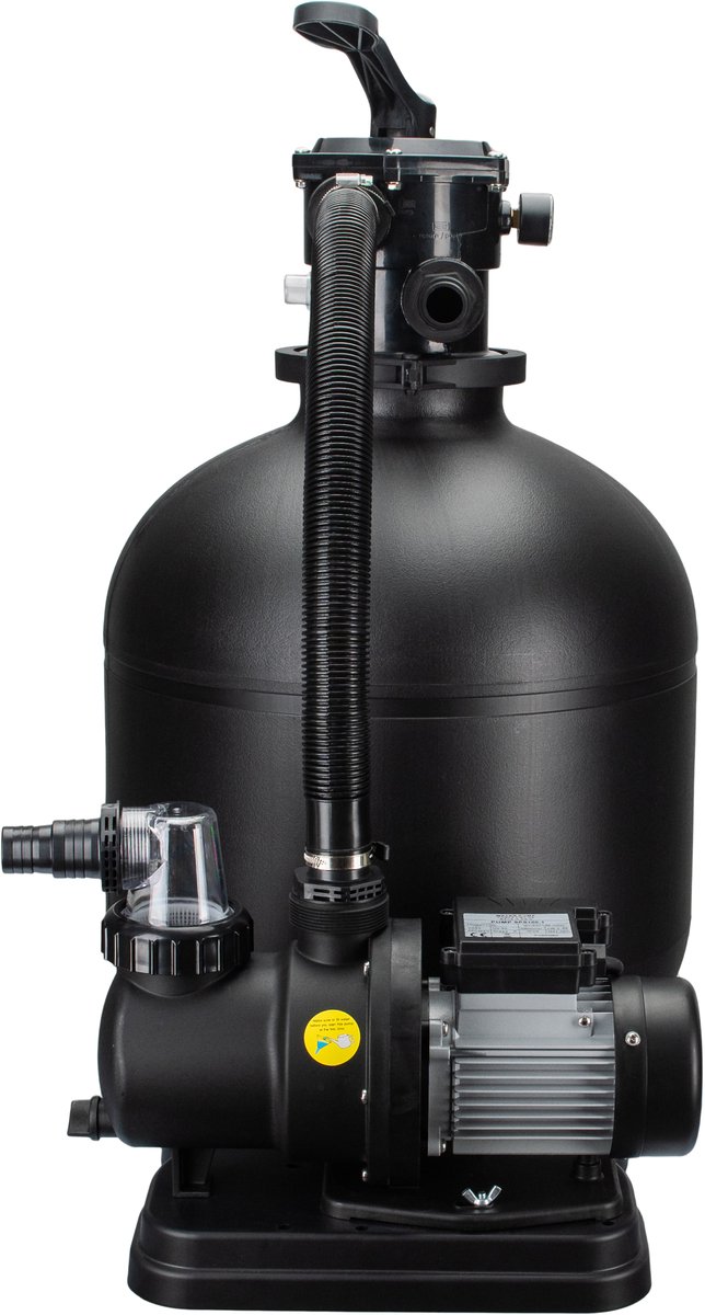 COIL Zandfilterpomp 10000 l/u (550W) – Zwembadpomp tot 42m³ – Zelfaanzuigende pomp - 7-wegklep met manometer – Geschikt voor zand en filterballen – foto 7