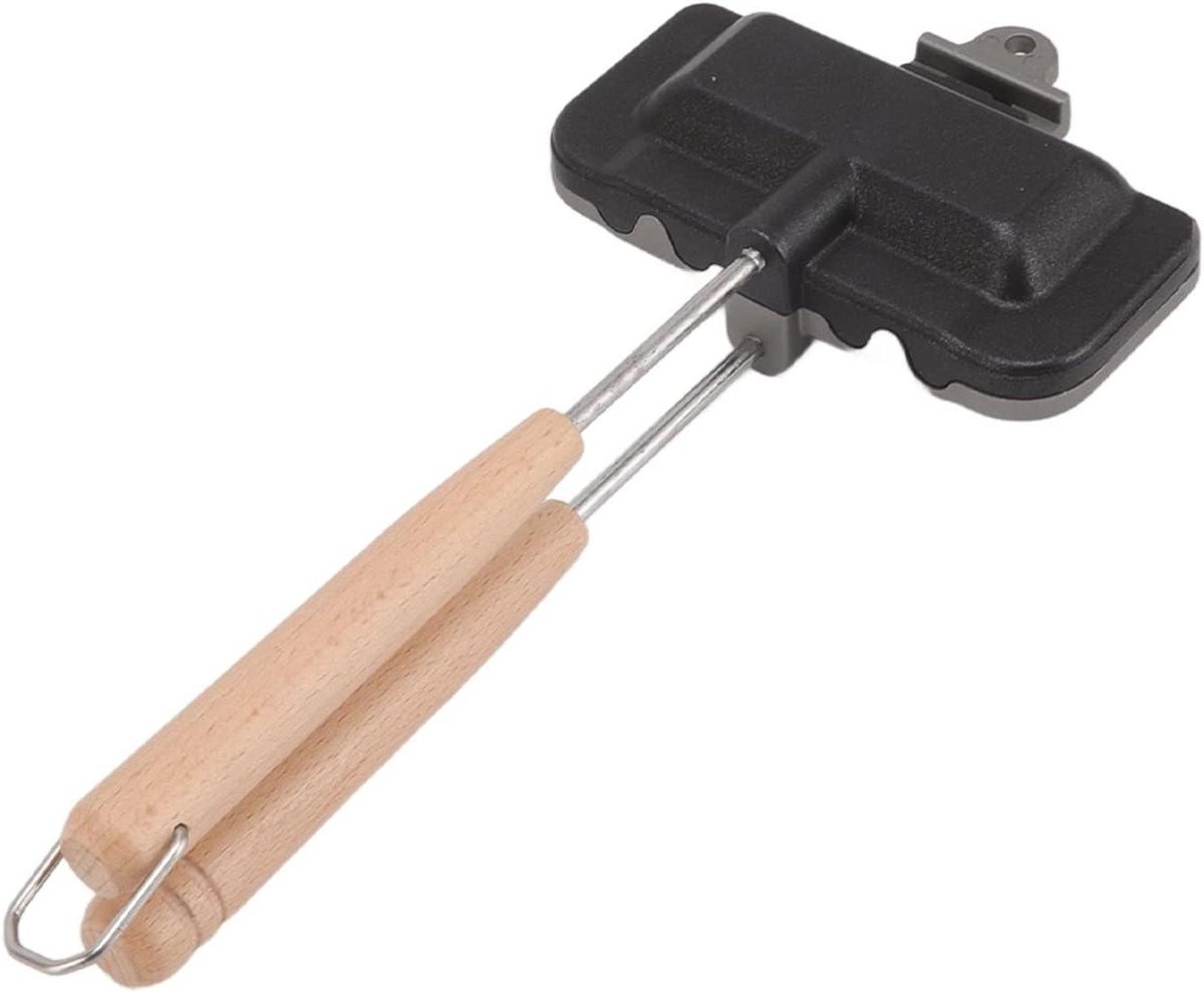 Sandwich Maker Pan - Koekenpan Grill - Ontbijt Maken - Dubbelzijdig Verwarmen - 450 Gram - Rood