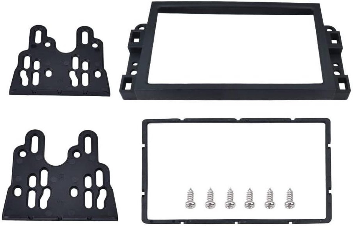 Auto Radio Frame - Stereo Paneel - Auto Interieur - Nauwkeurige Pasvorm - 7 Inch 2 Din - Zwart